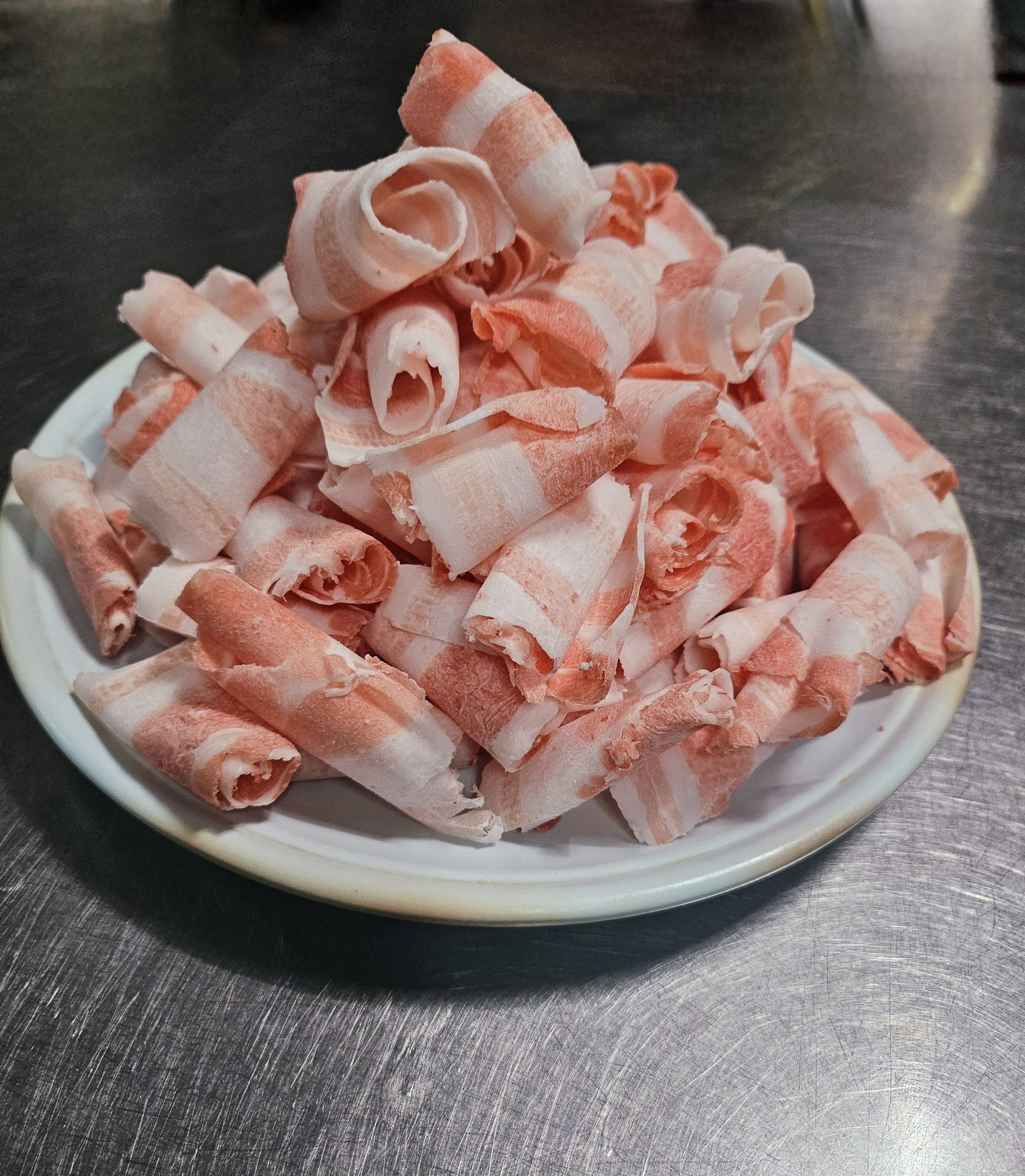Thinly sliced ​​pork belly (domestic 90g)