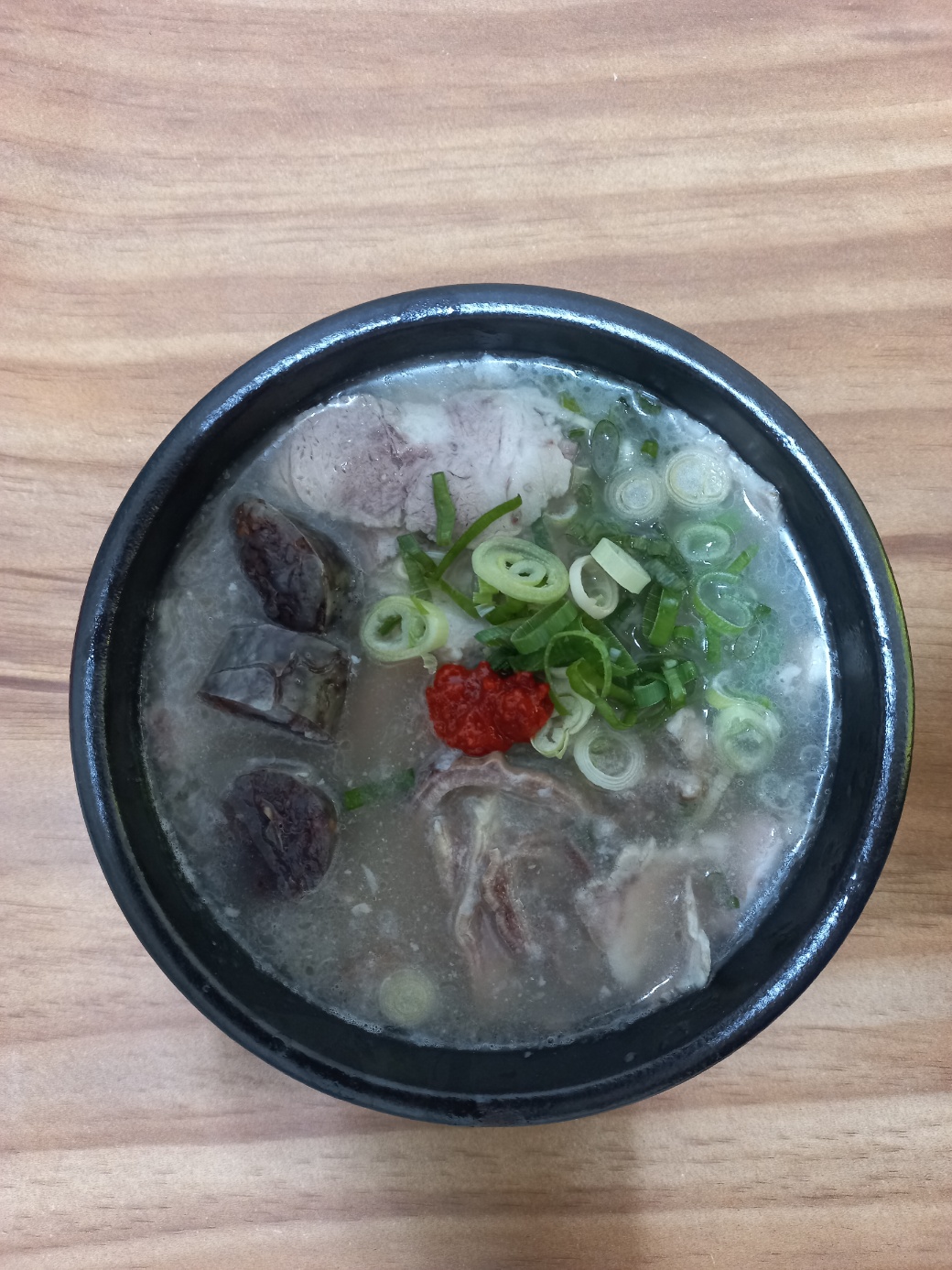 Assorted Pork and Rice Soup