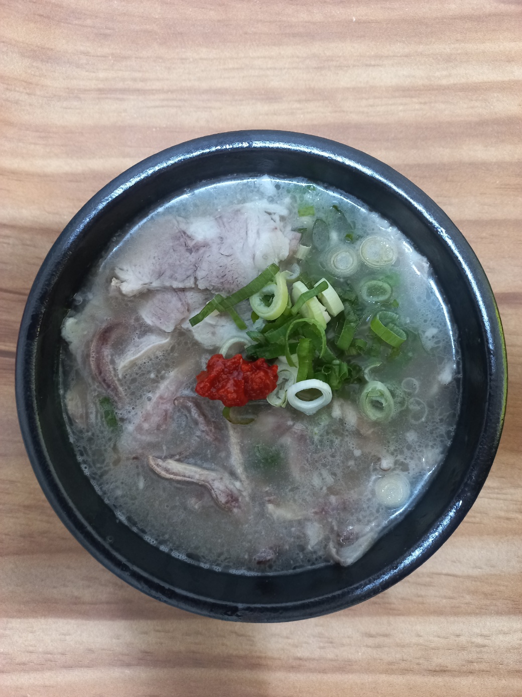 Mixed Pork and Rice Soup