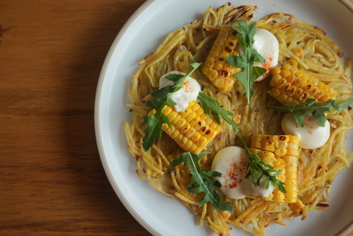 Corn, Potato and Sweet Potato Pancake