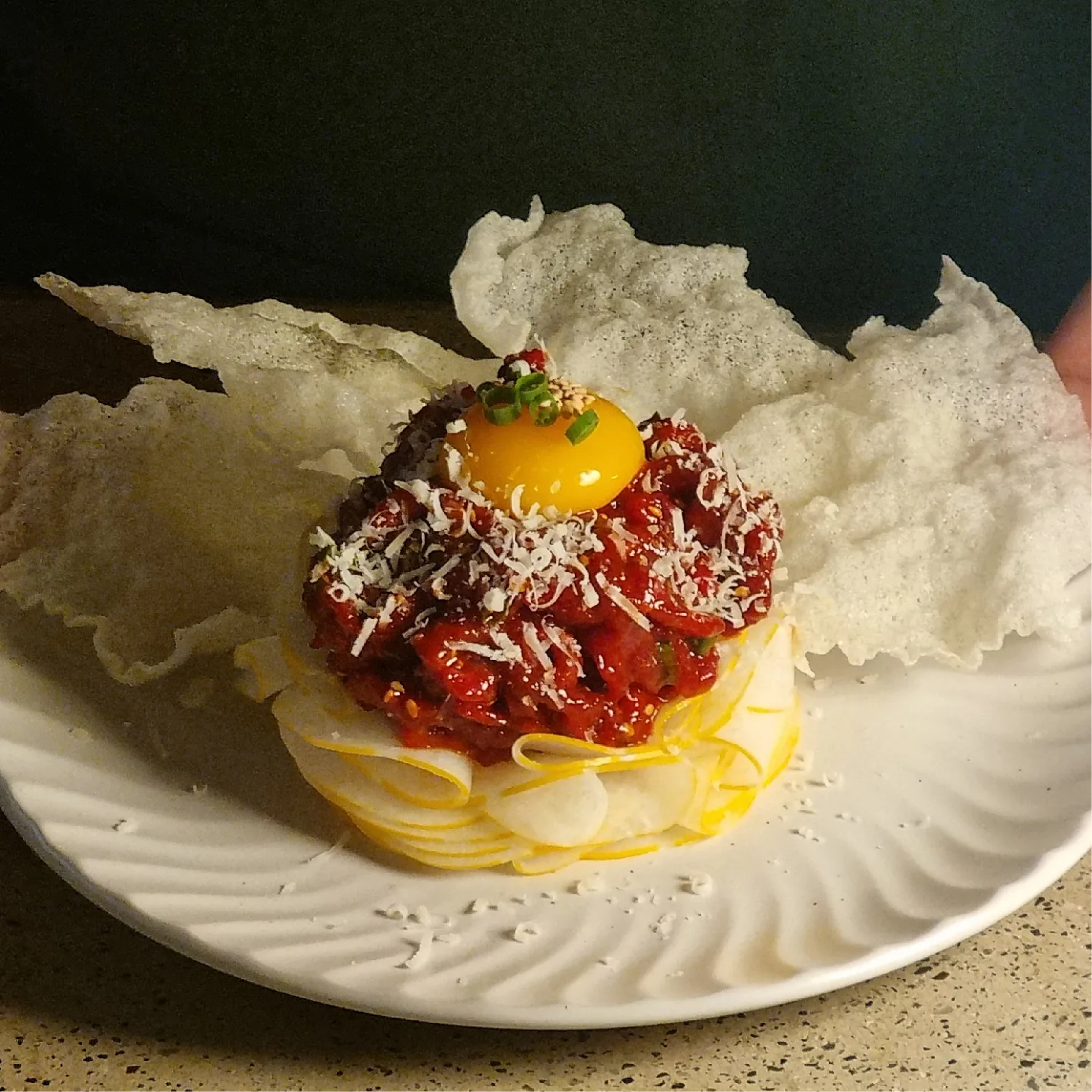 Beef Tartare and Korean Melon
