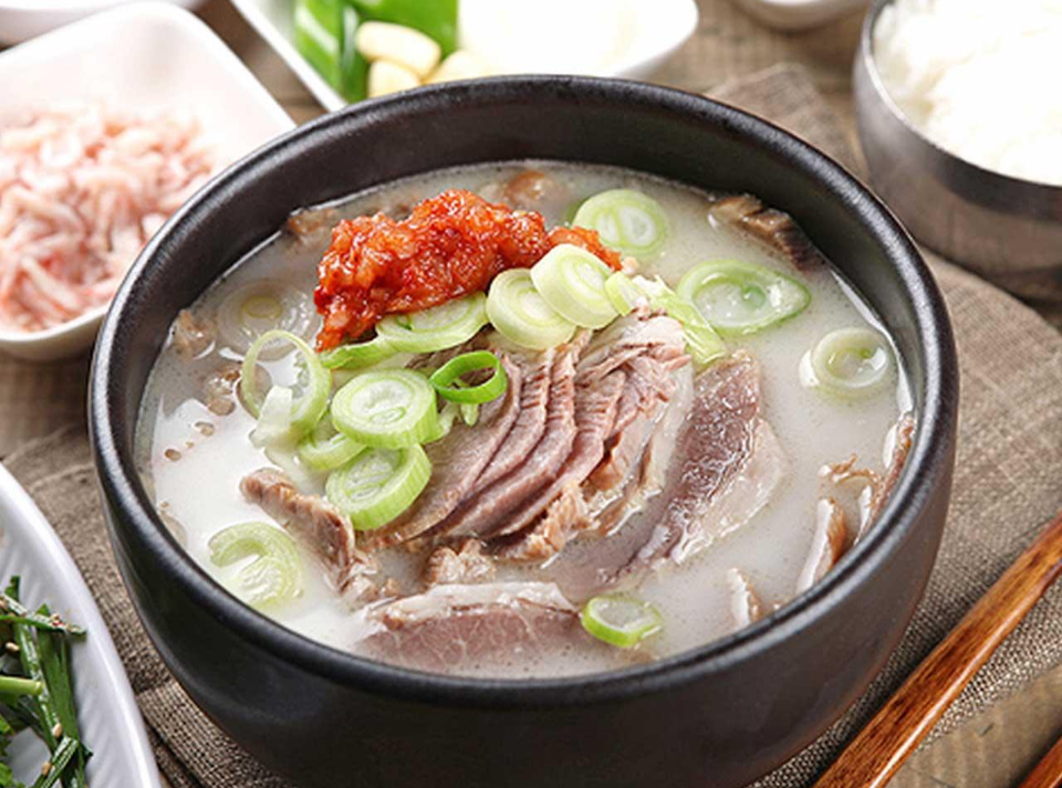 Mixed Pork and Rice Soup