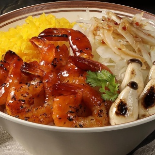 Stir-fried Shrimp with Rice