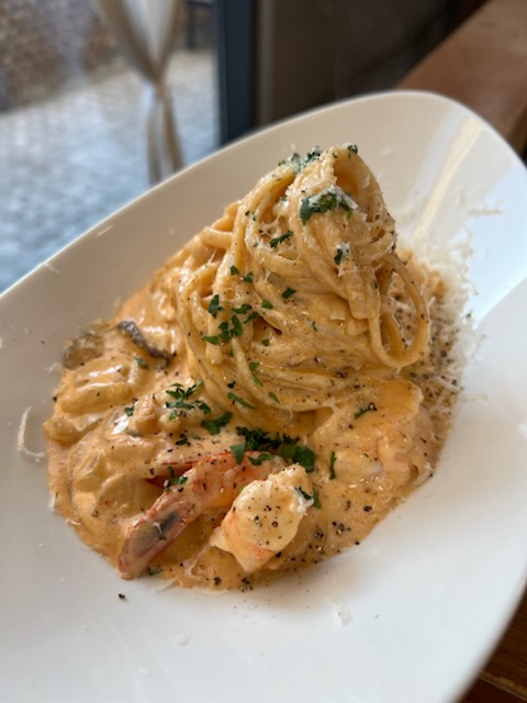 Spicy Shrimp Cream Linguine