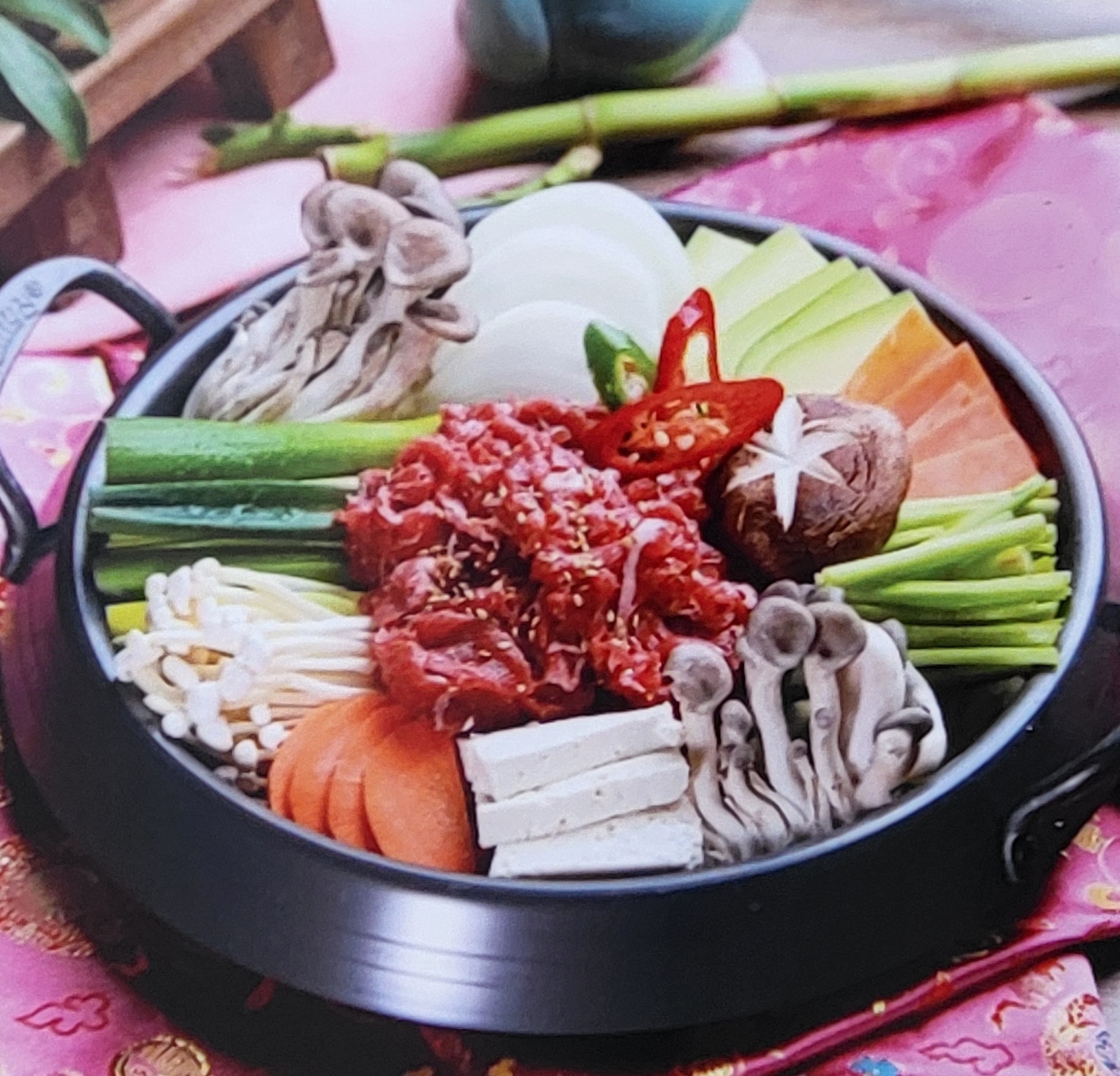 Beef and Mushroom Hot Pot