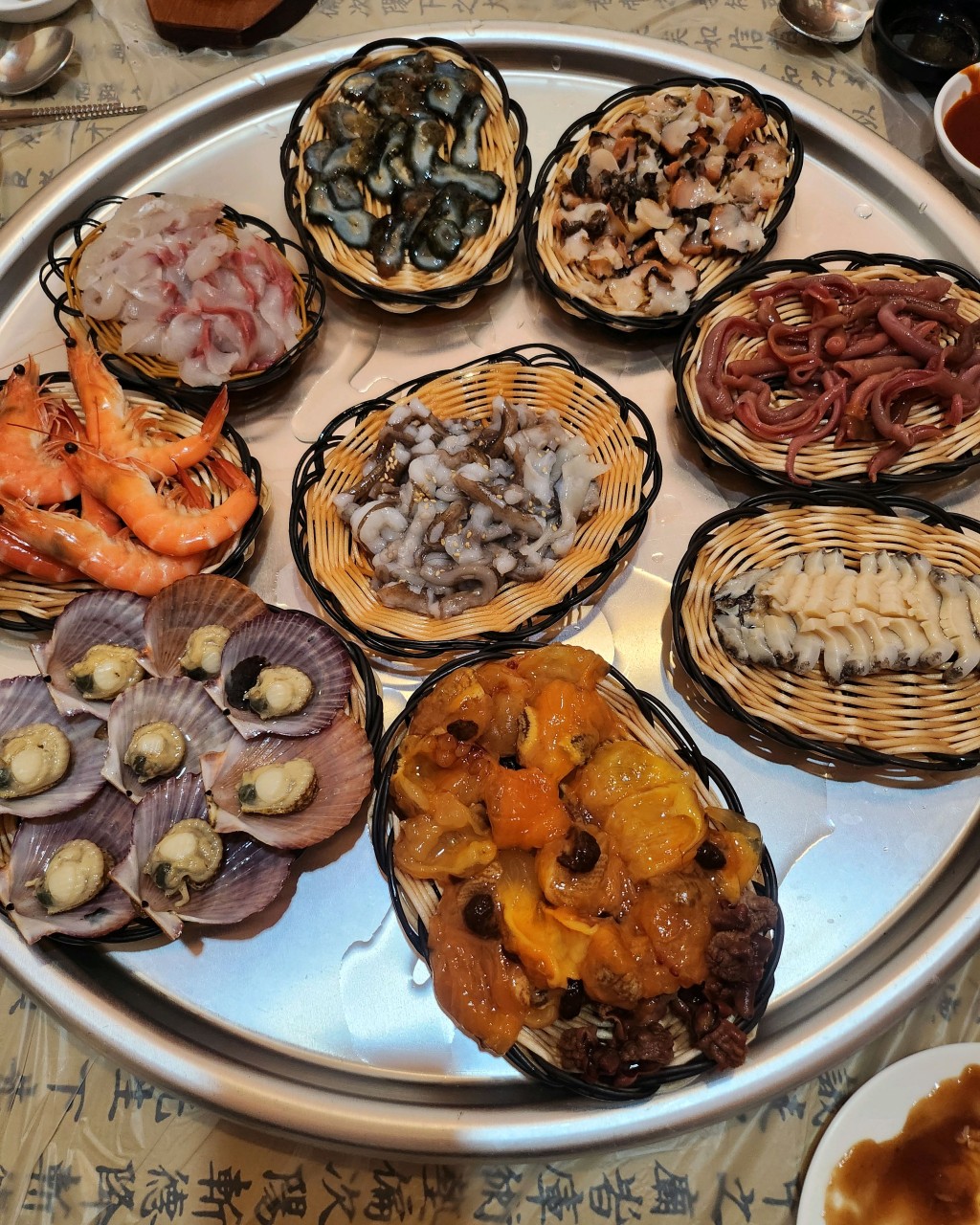 Assorted seafood