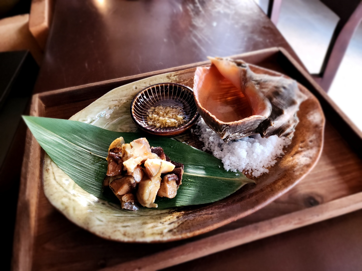 Sea Conch & Hot Sake