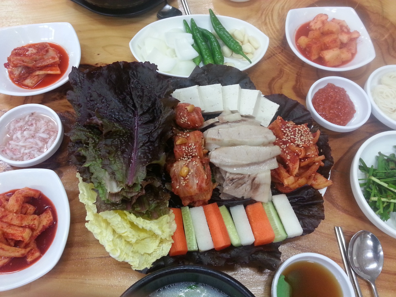 Jangsu Kimchi Cabbage Wraps with Pork