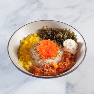 Red Pepper and Tuna Rice Ball