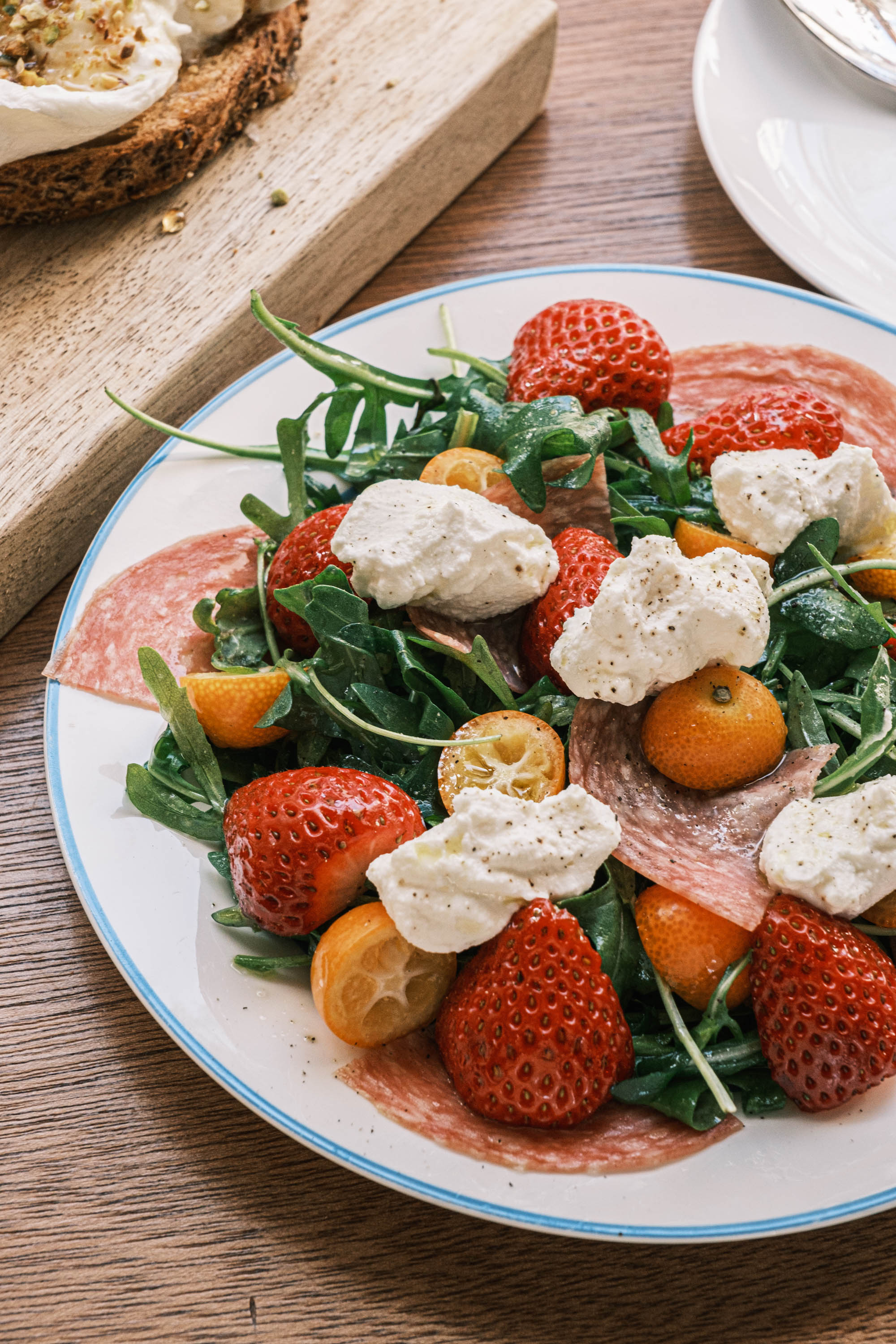 Seasonal Fruits and Arugula Salad