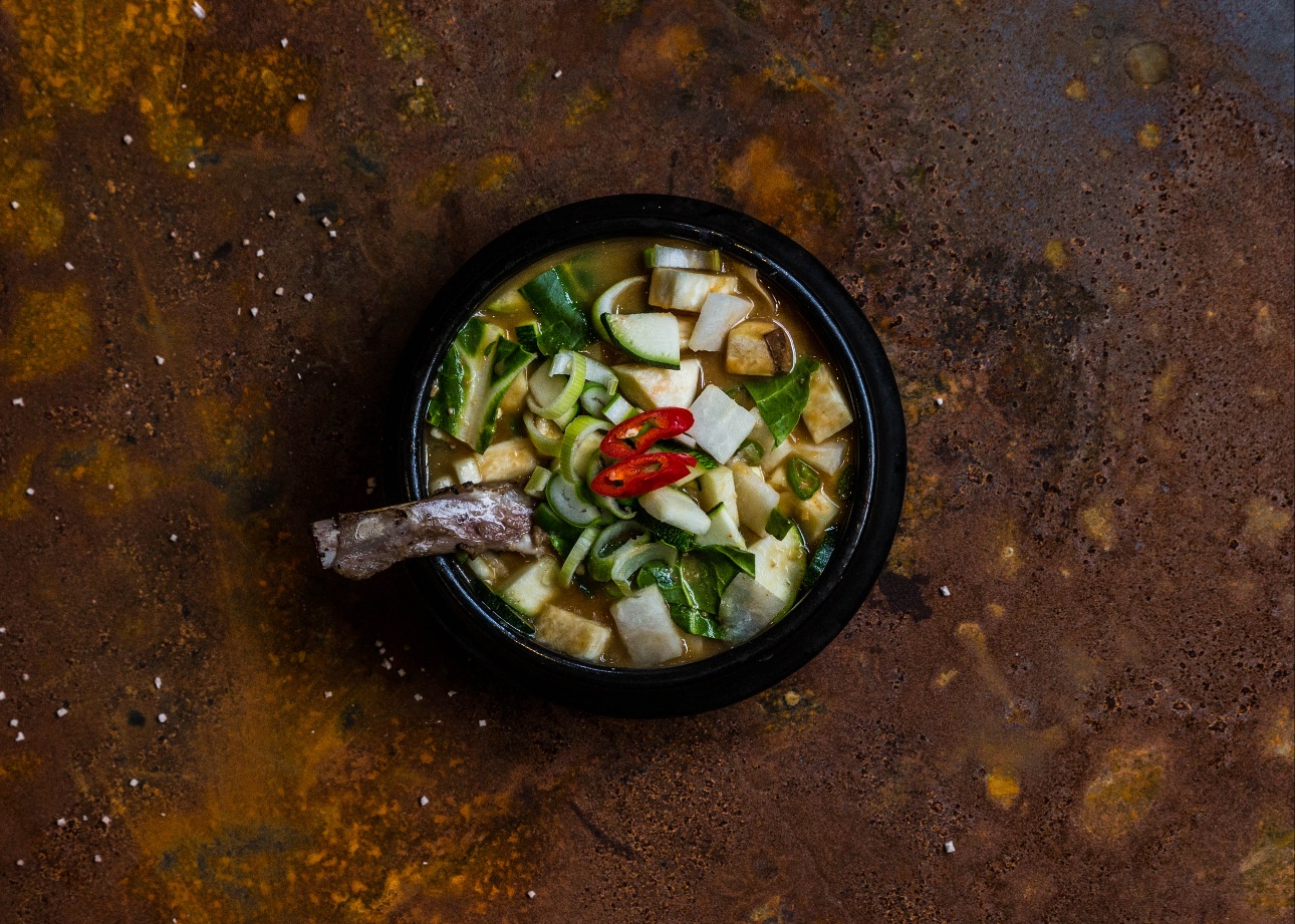 Lamb and Soybean Paste Jjigae