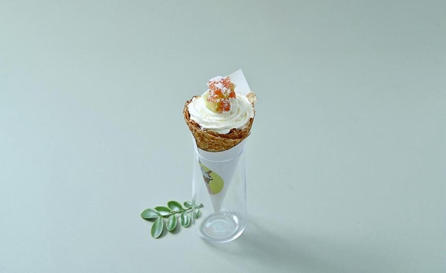 Peach Melon Crepe