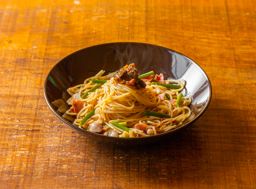 Leaf Mustard Kimchi Pasta