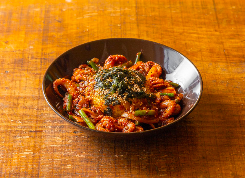 Stir-fried Octopus with Rice