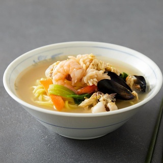 Seafood Noodles in Thick Broth