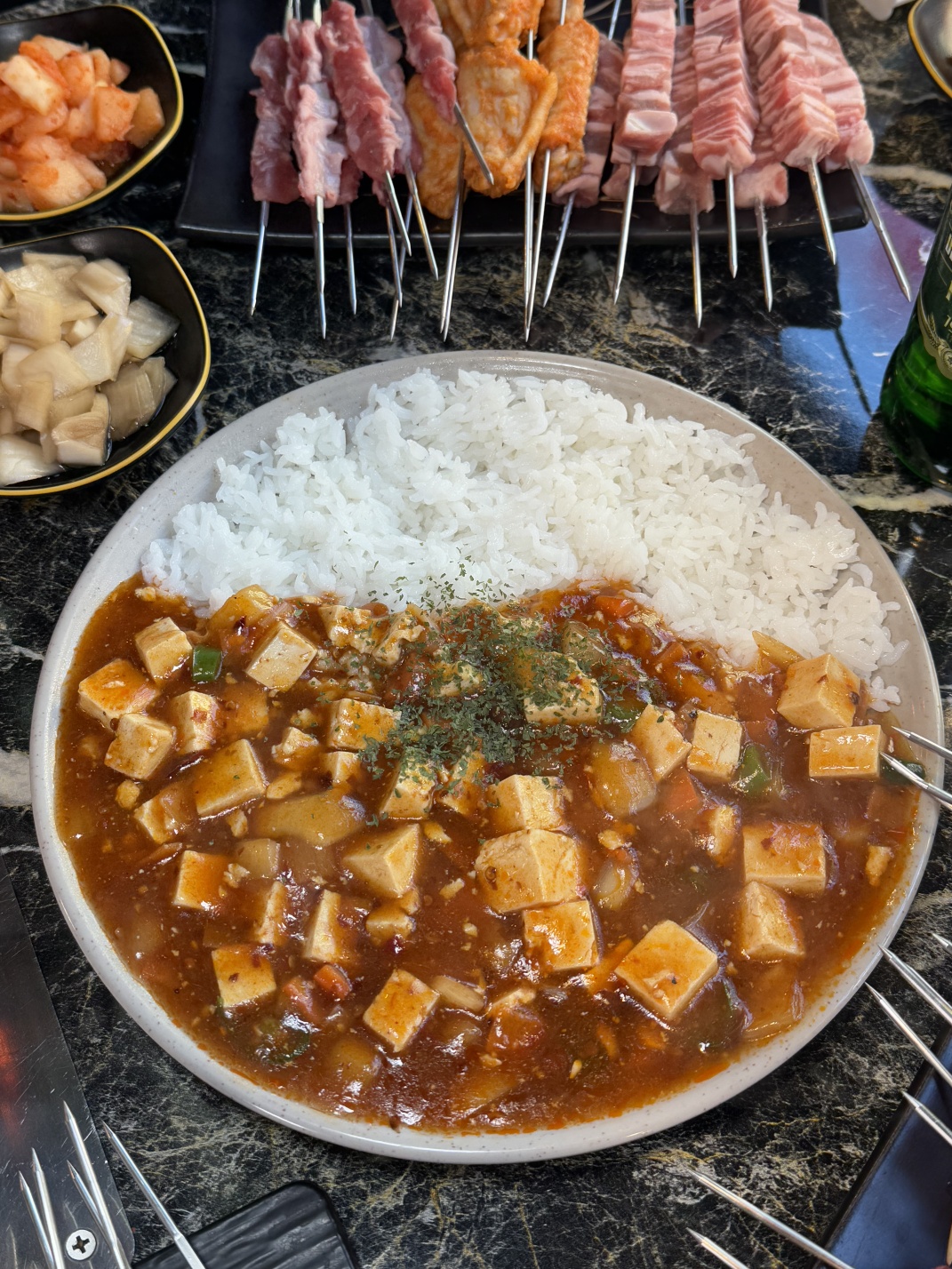 Spicy Bean Curd with Rice