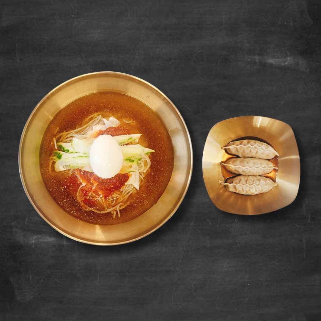 Cold Wheat Noodles + Mandu 3