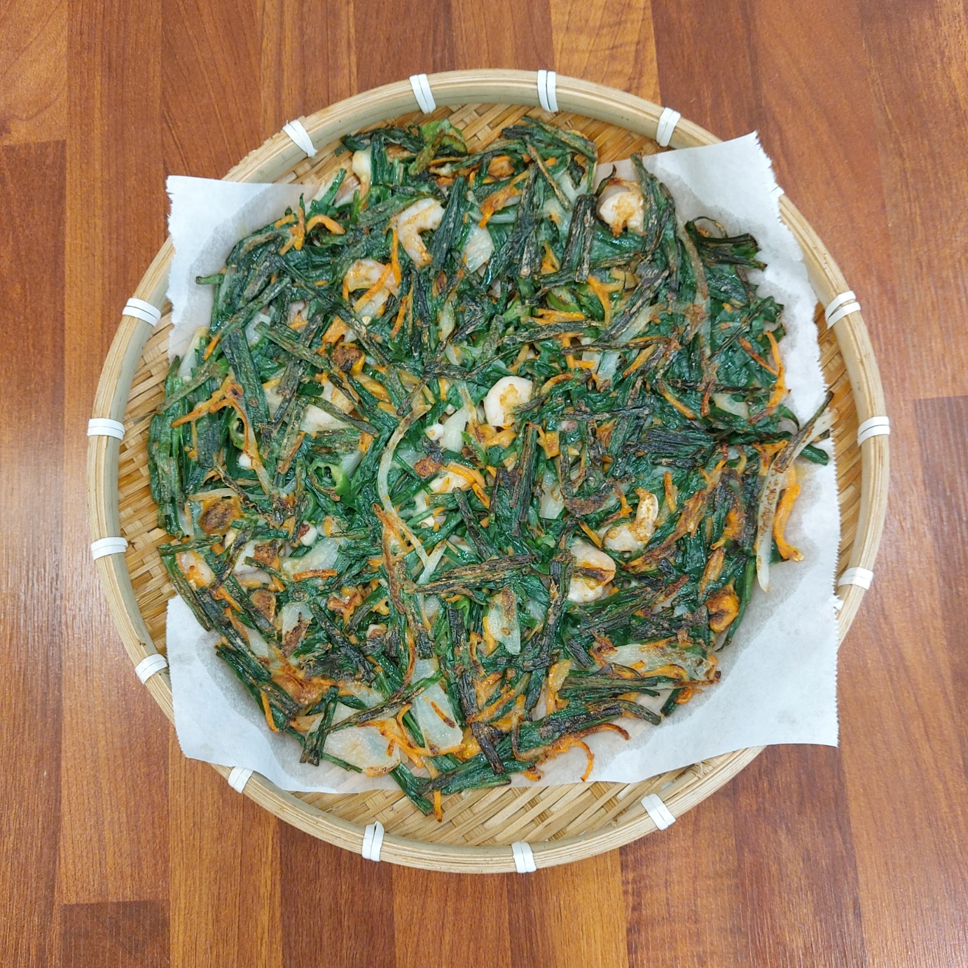 Seafood and Chives Pancake