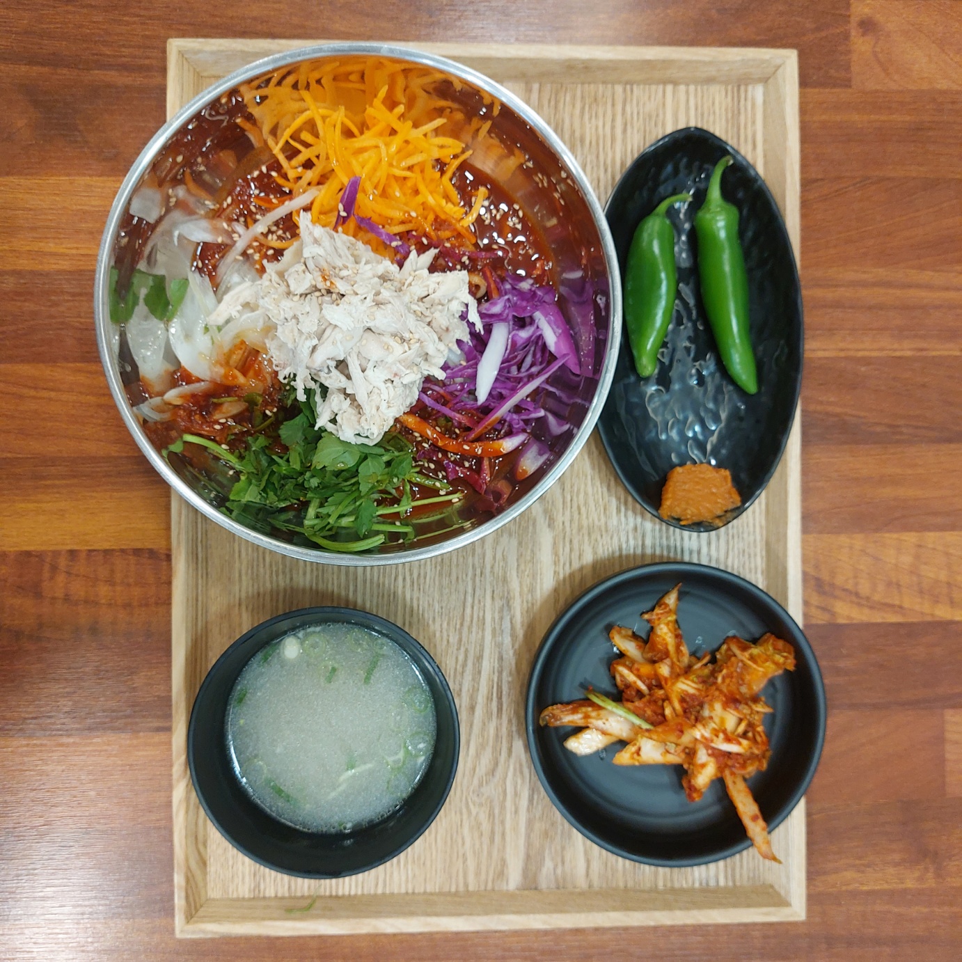 Brothless Spicy Chicken Noodle Soup