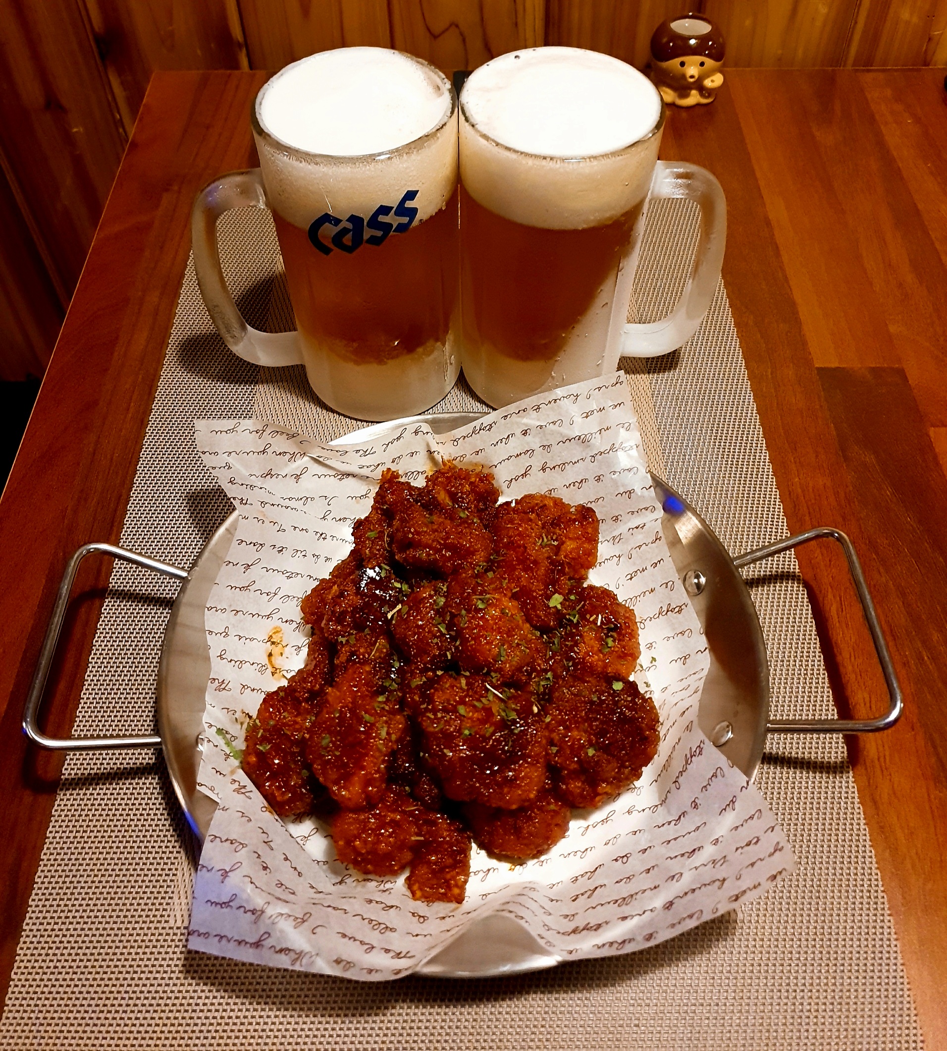 Deep-fried and Spicy Braised Chicken Set Menu(Deep-fried and Spicy Braised Chicken & 2 Glasses of 500ml Draft Beer)