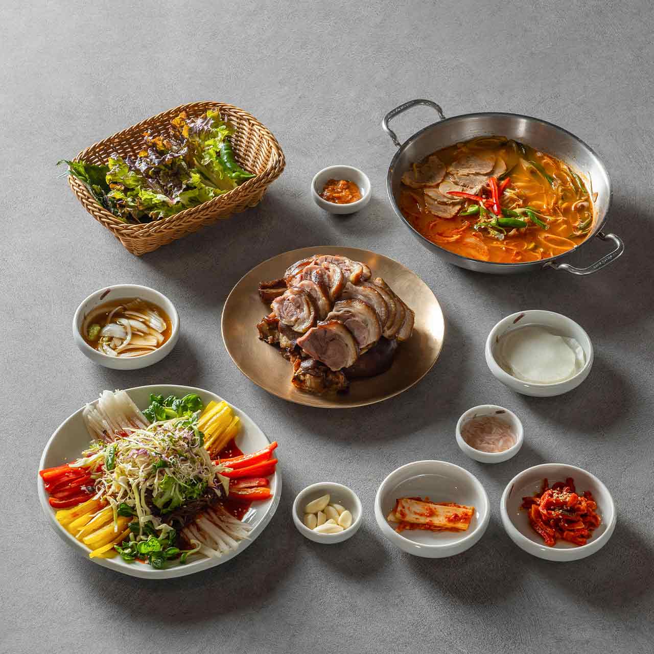 Braised Pigs' Feet + Buckwheat Noodles with Fruit + Hangover Soup