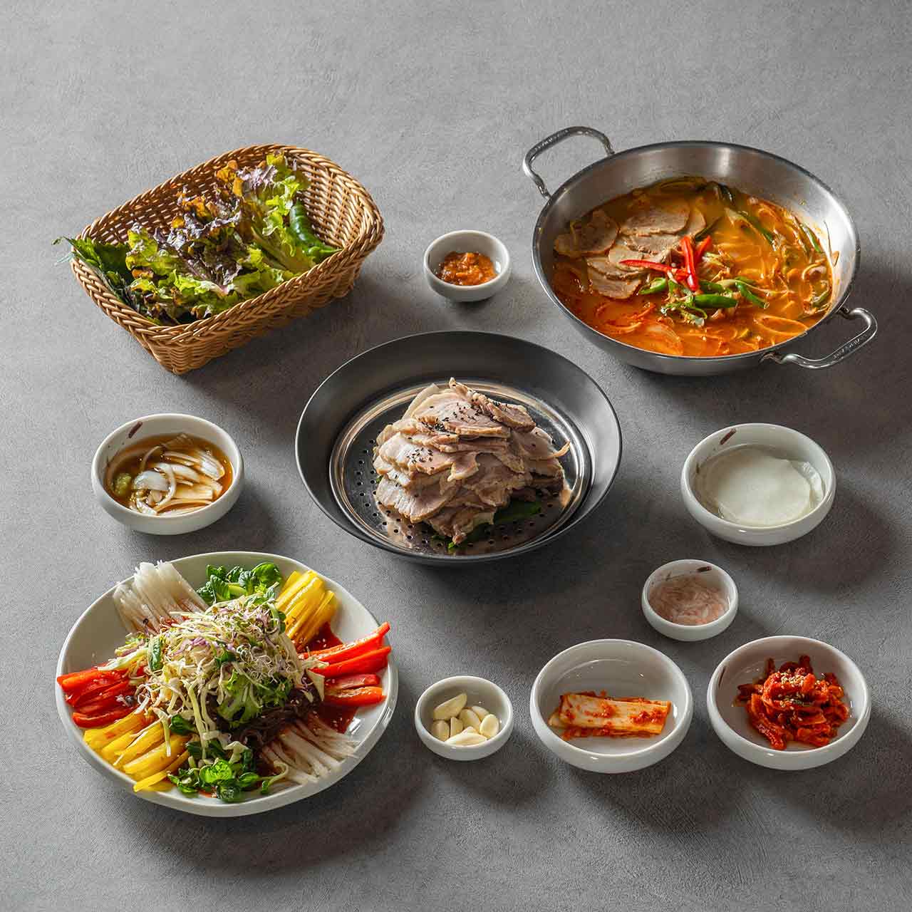Kimchi Cabbage Wraps with Pork + Buckwheat Noodles with Fruit + Hangover Soup