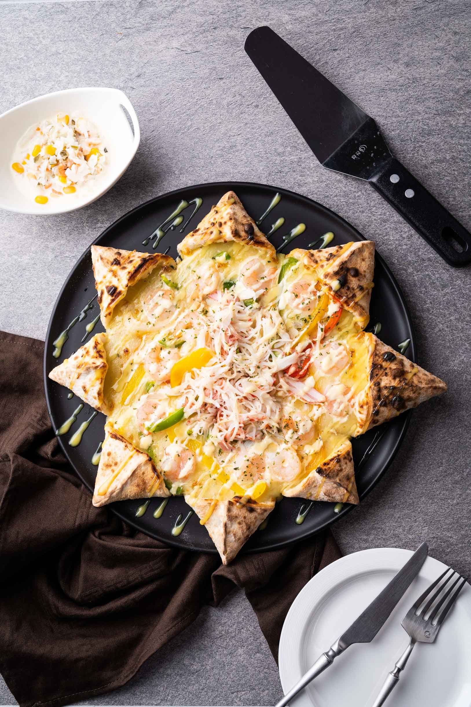 Crab and Shrimp Pizza