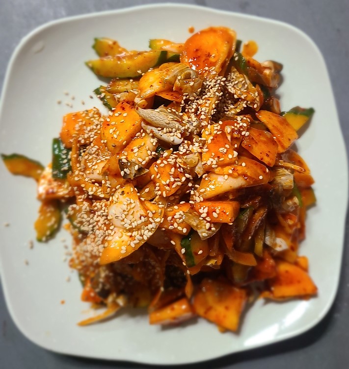 Sweet and Sour Puffer Fish Salad