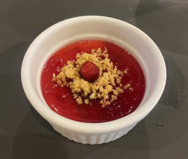 Italian Pudding Panna Cotta with Miso Syrup