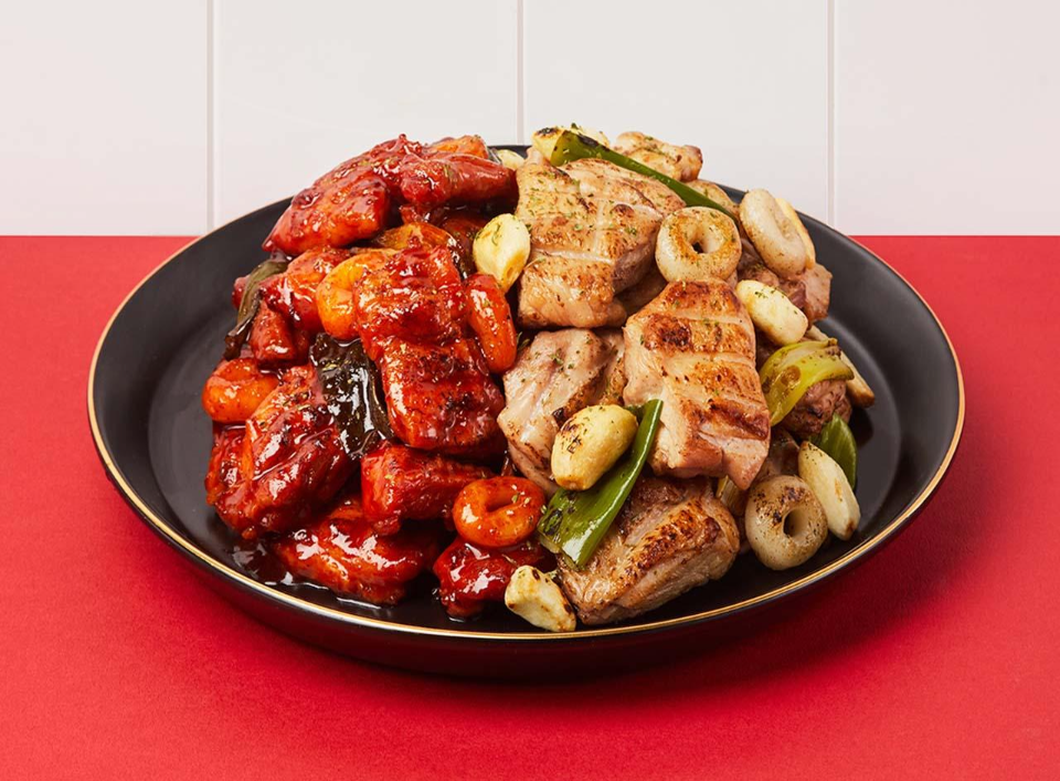 Charcoal-grilled Boneless Half-and-Half Chicken