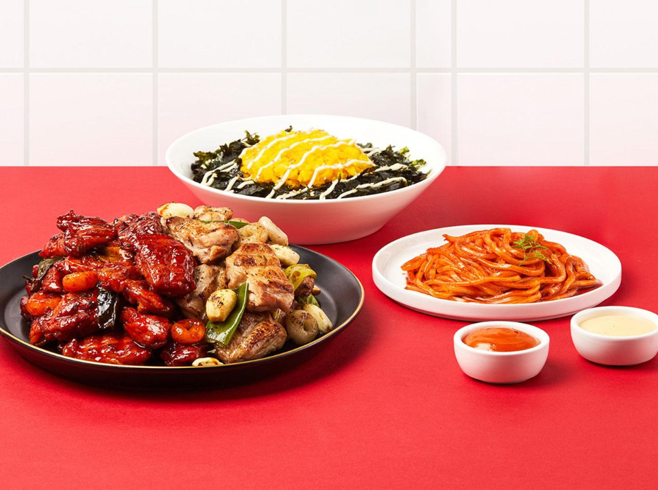 Charcoal-grilled Boneless Half-and-Half Chicken Set Menu