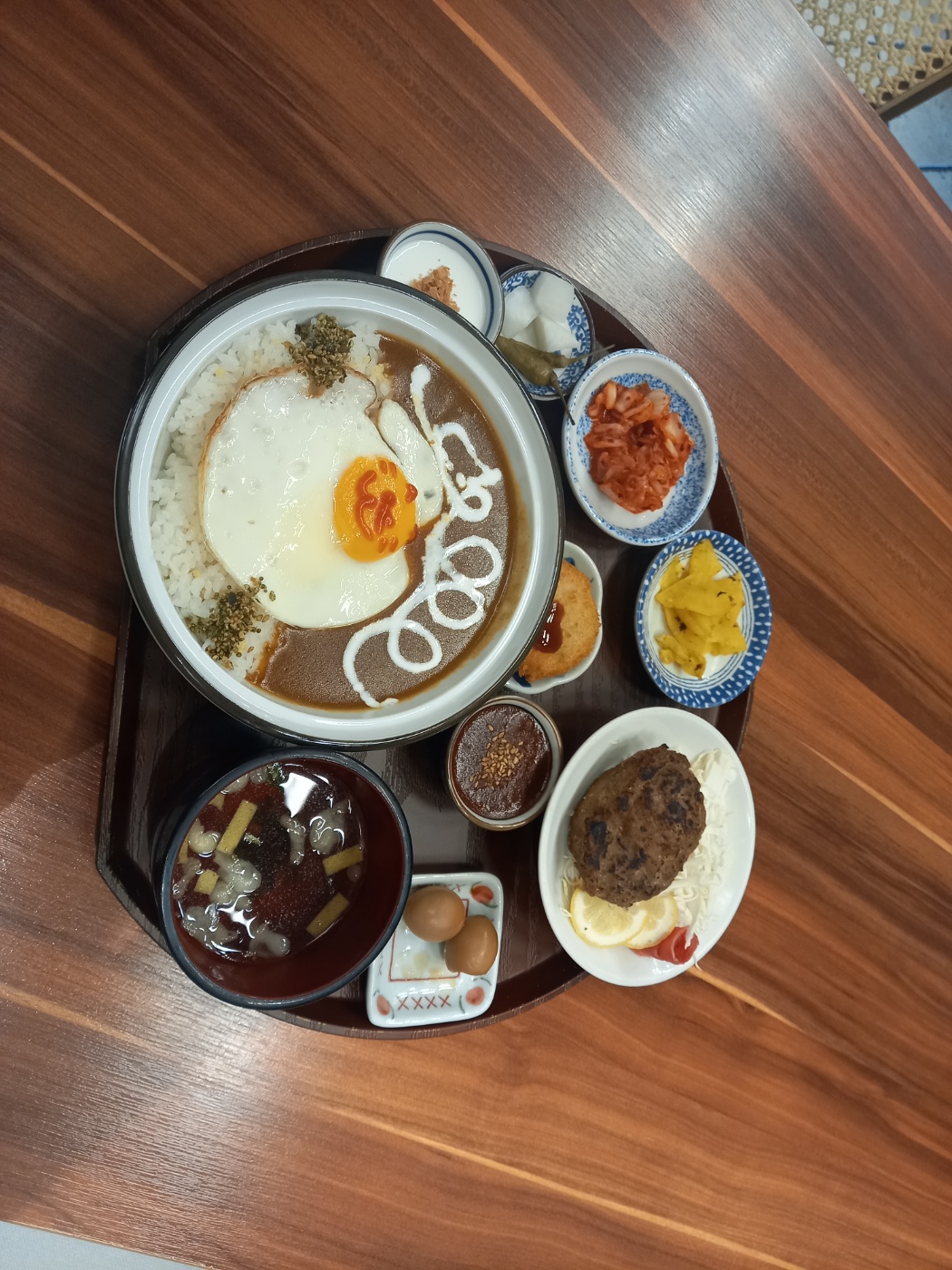 Hamburg Steak and Curry Set Menu