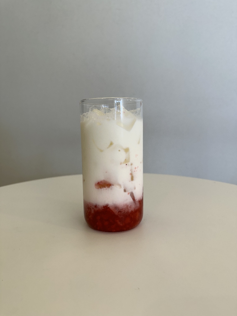 Homemade Strawberry Latte