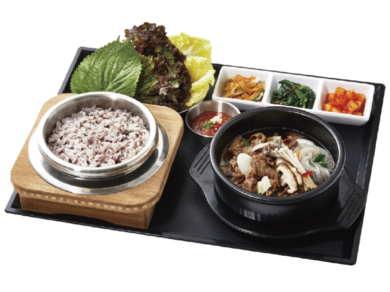 Cauldron Rice & Bulgogi Hot Pot with Mushrooms