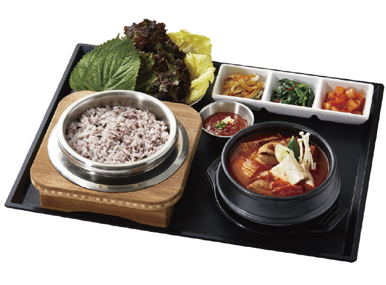 Cauldron Rice & Pork and Kimchi Jjigae