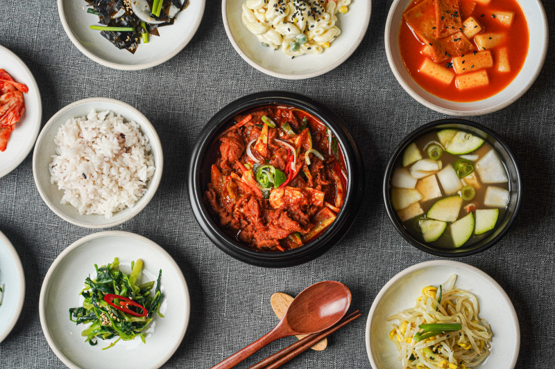 Stir-fried Pork + Soybean Paste Jjigae Set Menu
