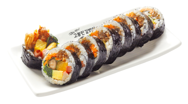 Grilled Short Rib Patties Gimbap