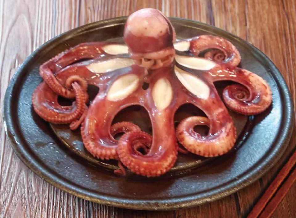 Parboiled Whole Octopus