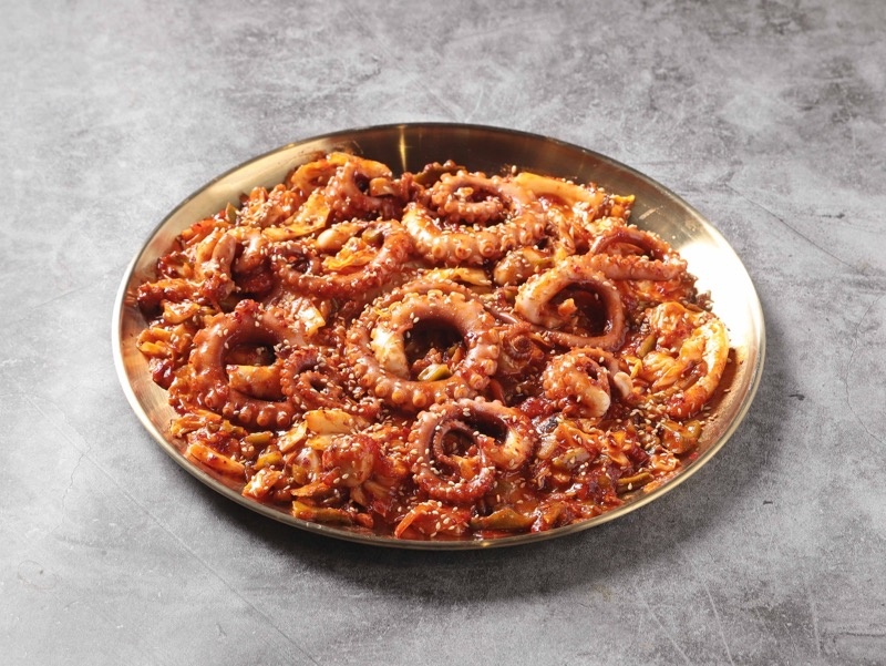 Crispy Stir-fried Octopus (Rice Included/1 Serving)