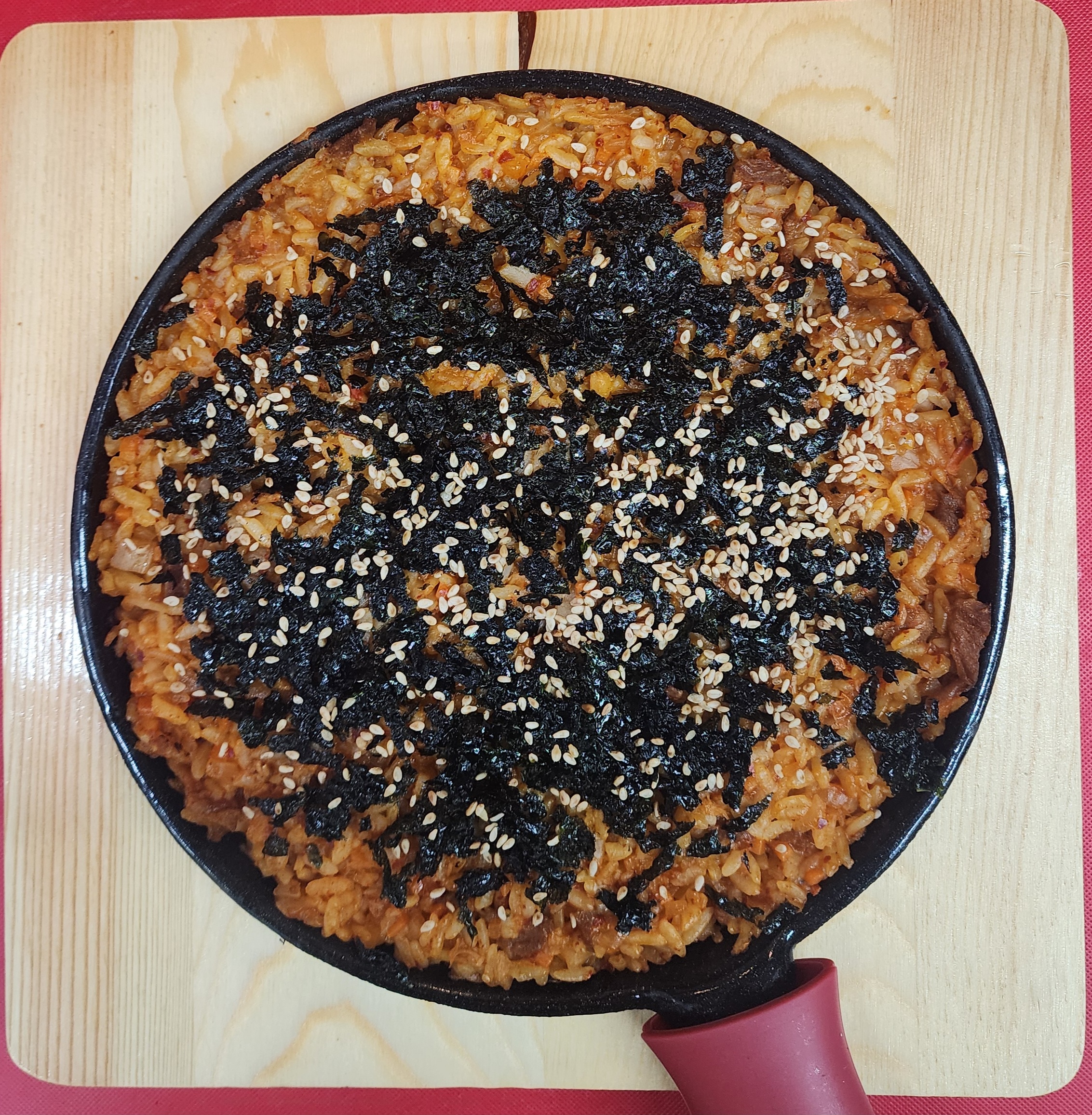 Fried Rice on Hot Iron Plate