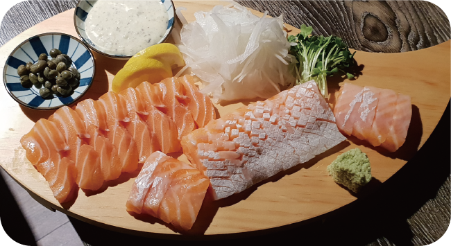 Fresh Salmon Sashimi