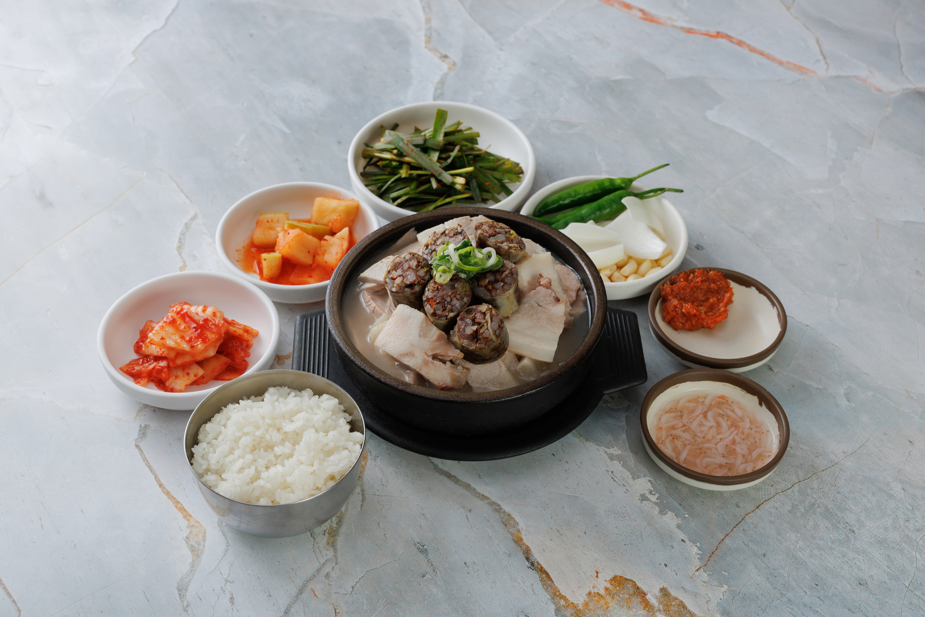 Sundae and Rice Soup