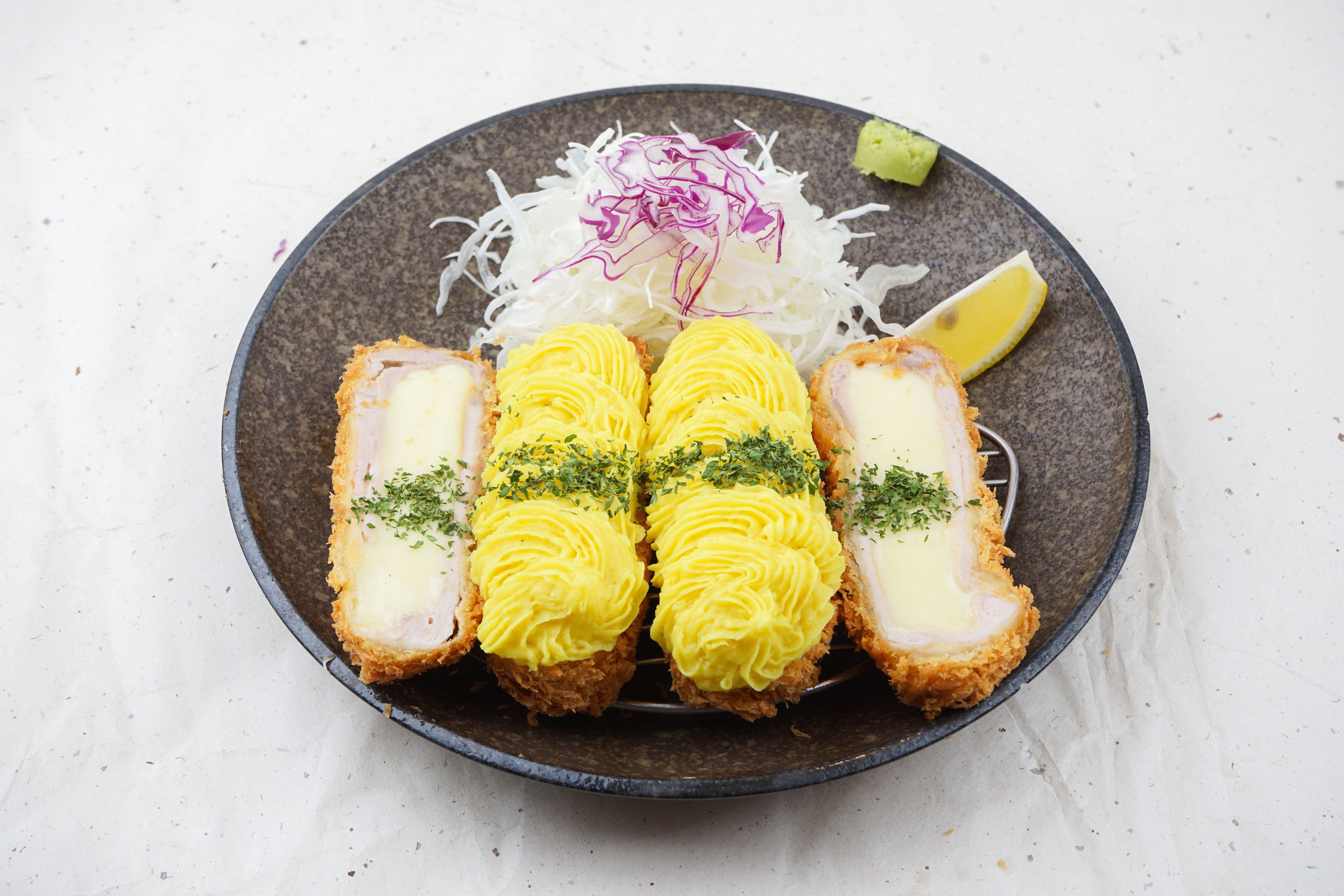 Sweet Potato and Cheese Pork Cutlet