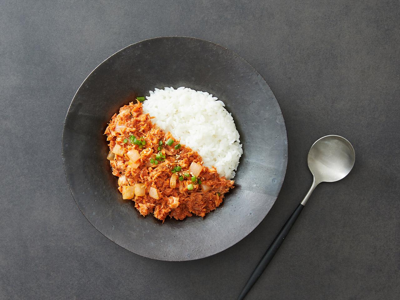 Stir-fried Tuna with Rice