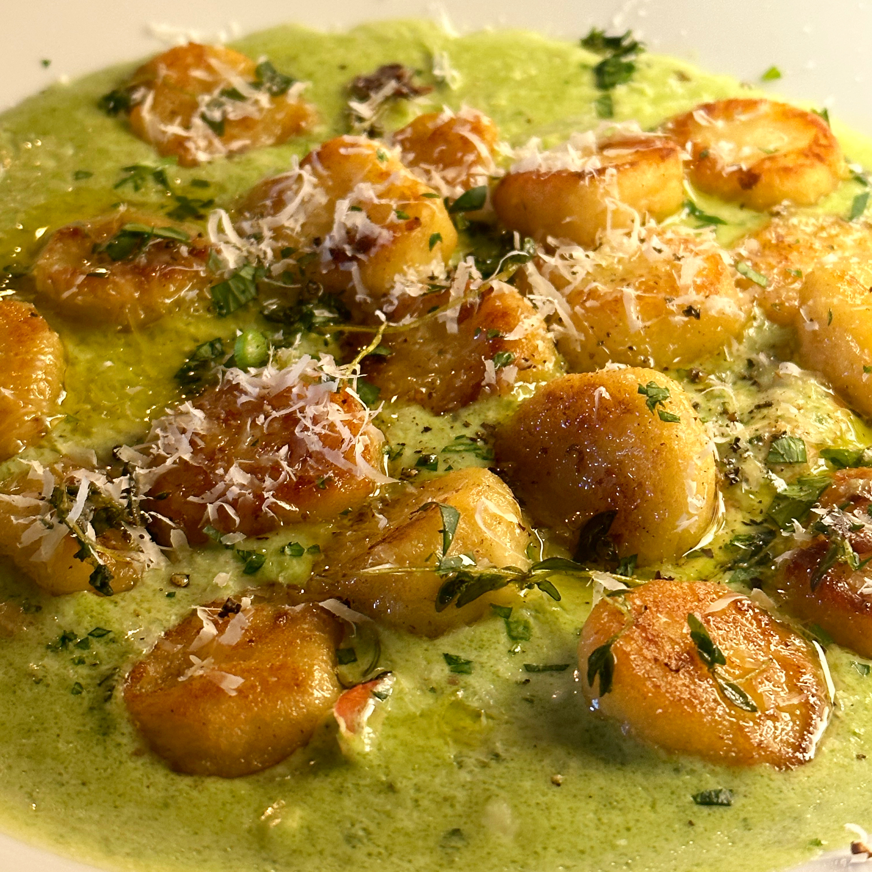 Spinach Shrimp Gnocchi