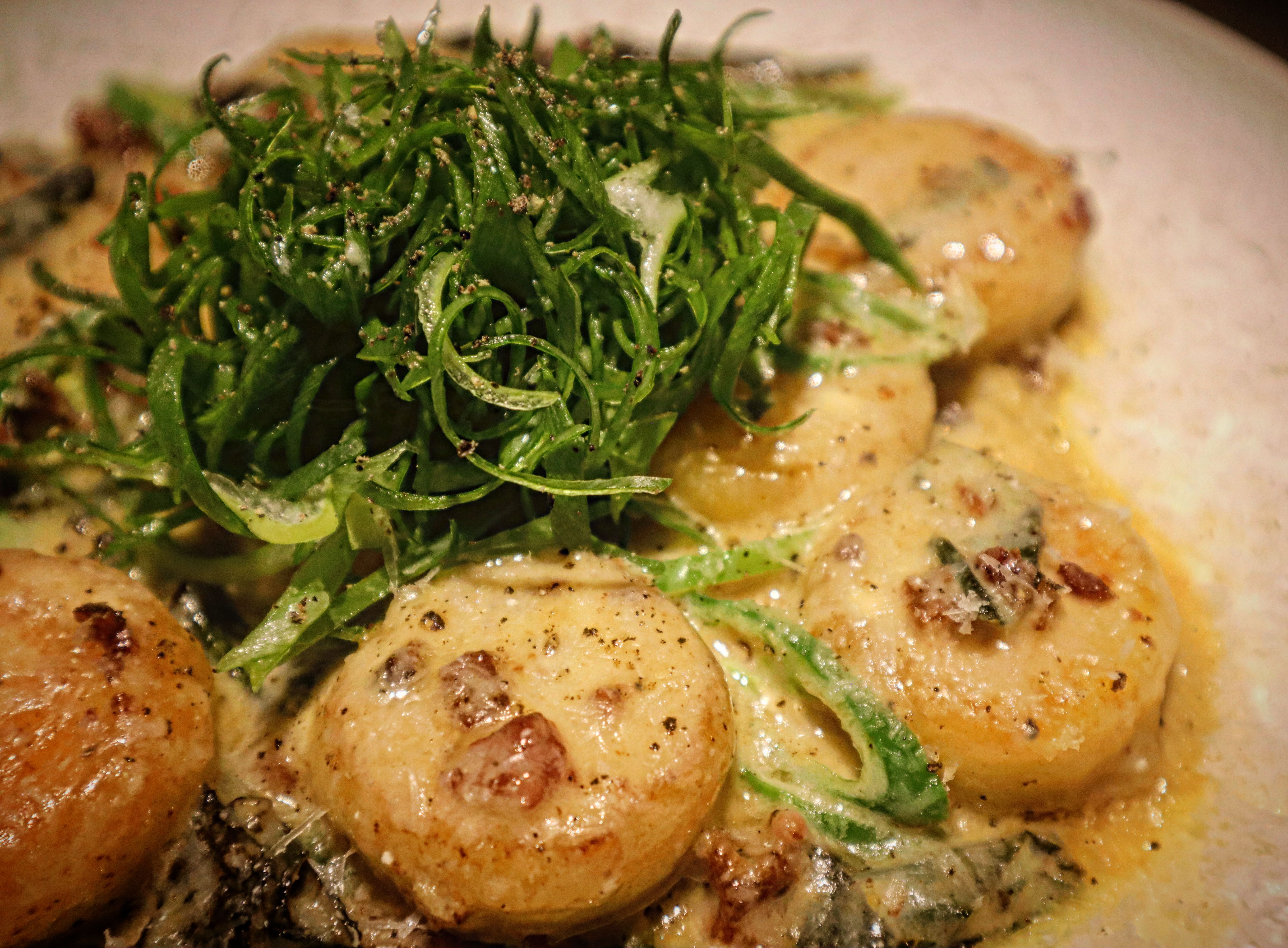 Green Onion Cream Gnocchi