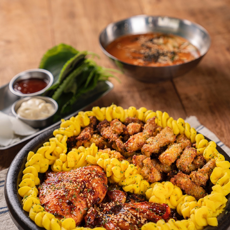 Pork Belly and Squid Platter