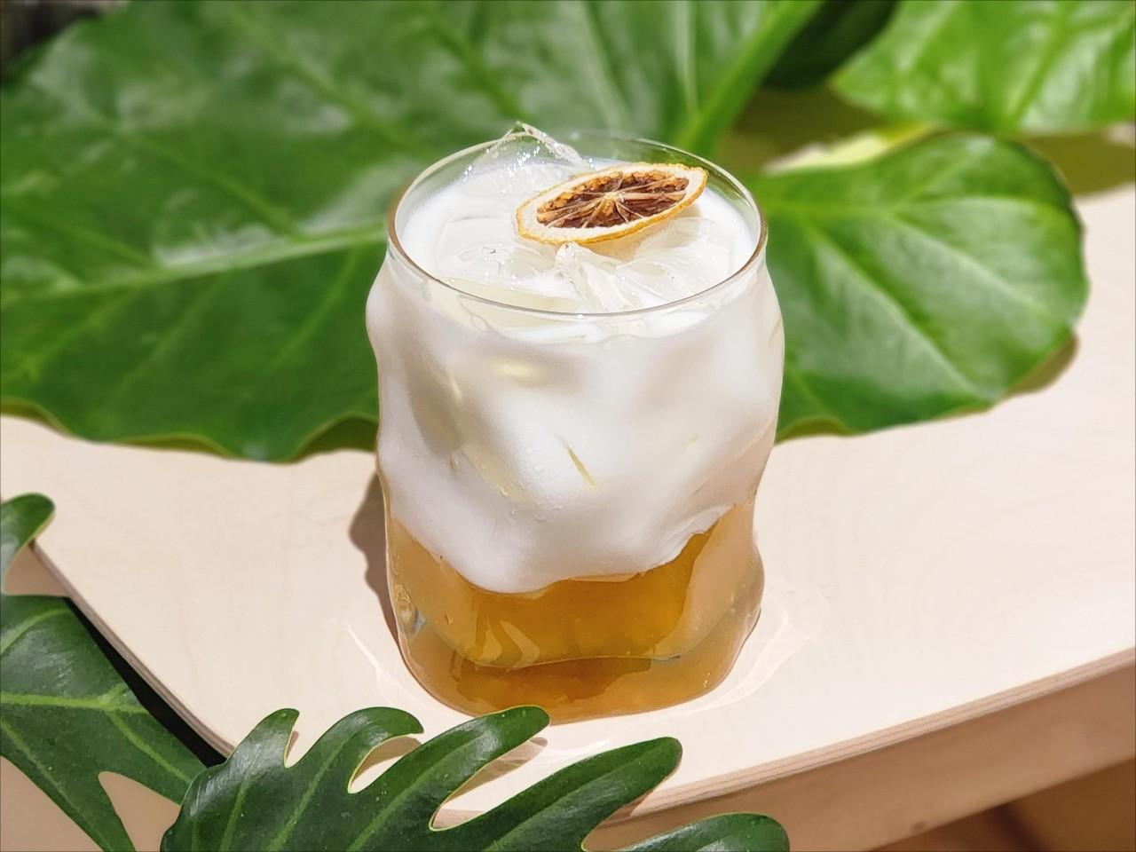 Peach Ripple Jam Latte (only ICED)