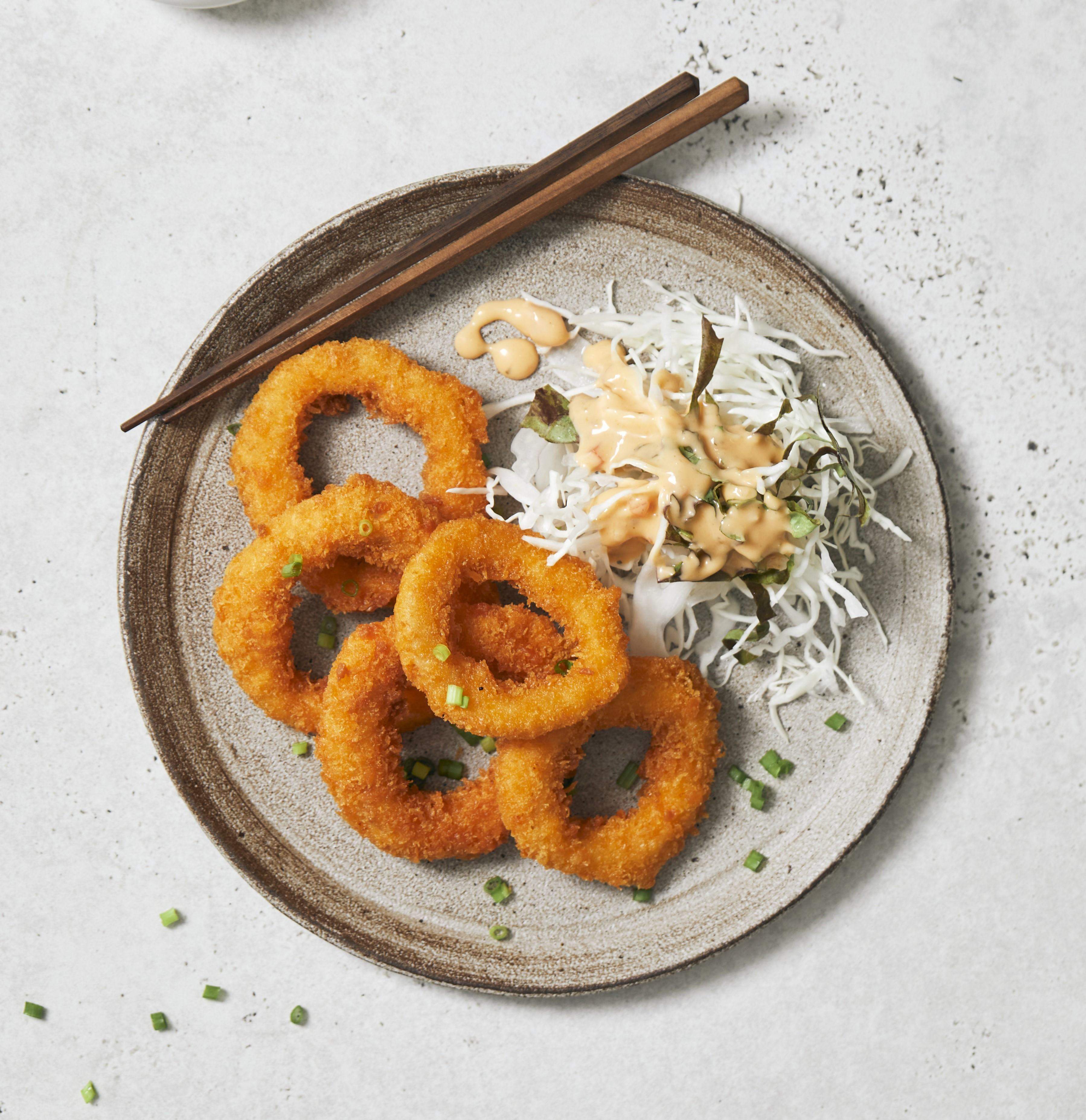 Fried squid rings