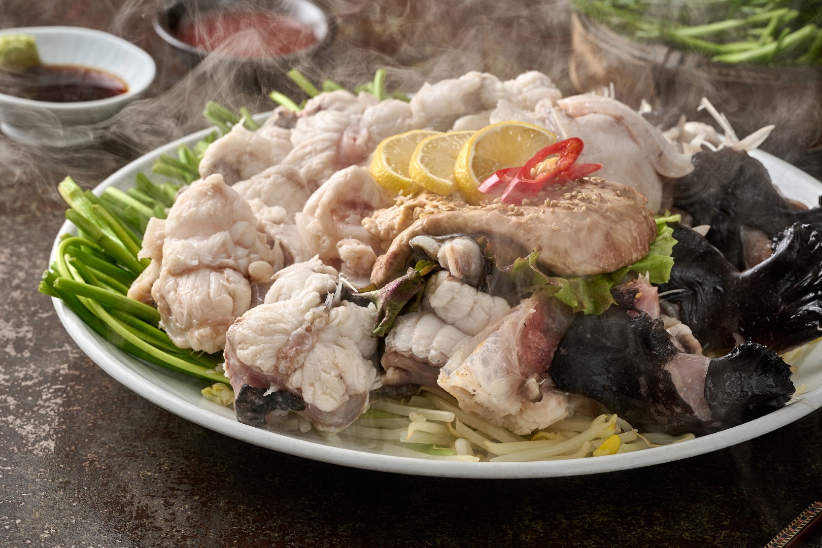 Boiled Monkfish Slices